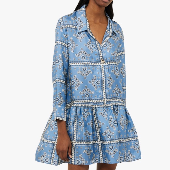 SANDRO Chloe Printed Paisley Dress - Picture 9 of 10